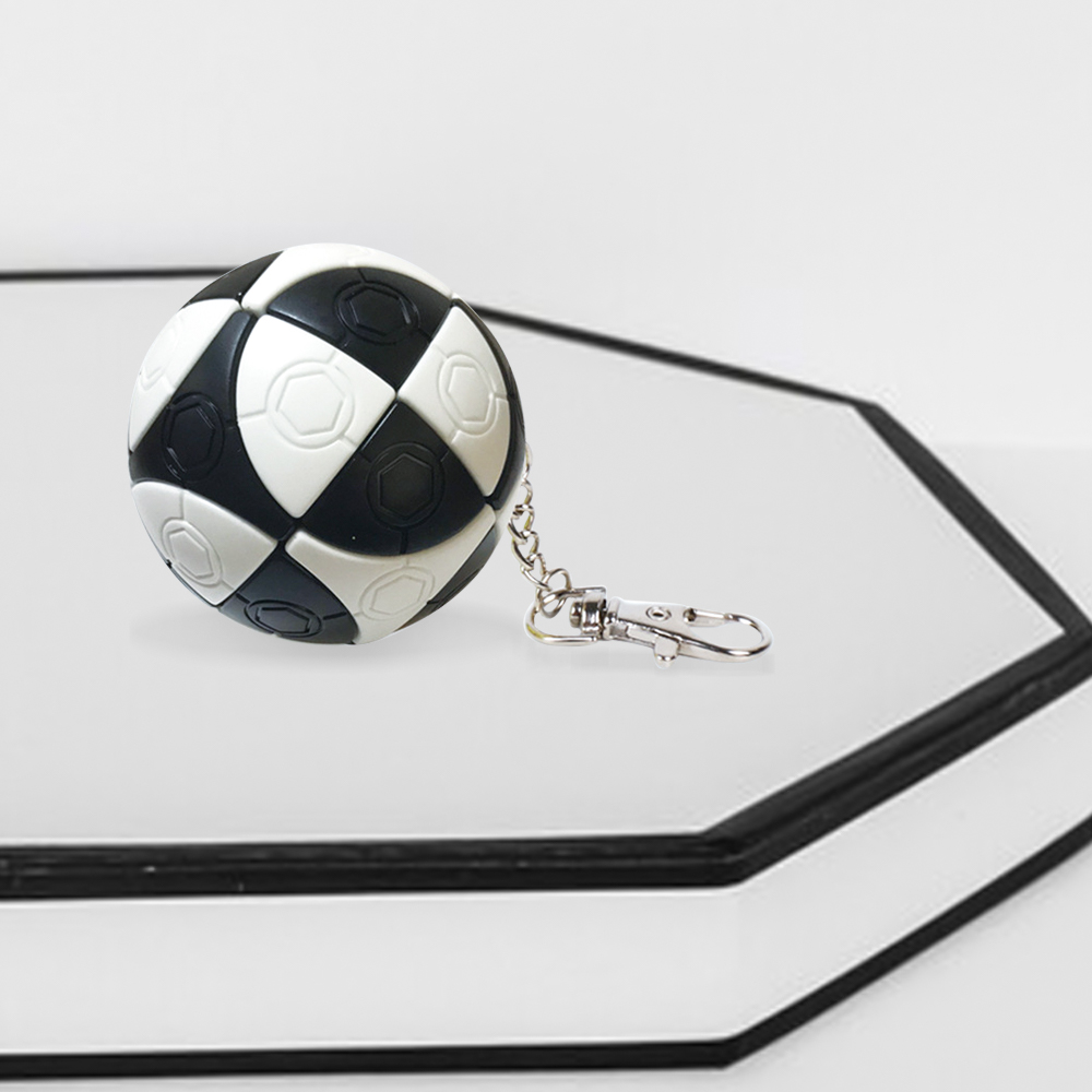 Interesting Football-Shaped Customized Rubik’s Cube keychain