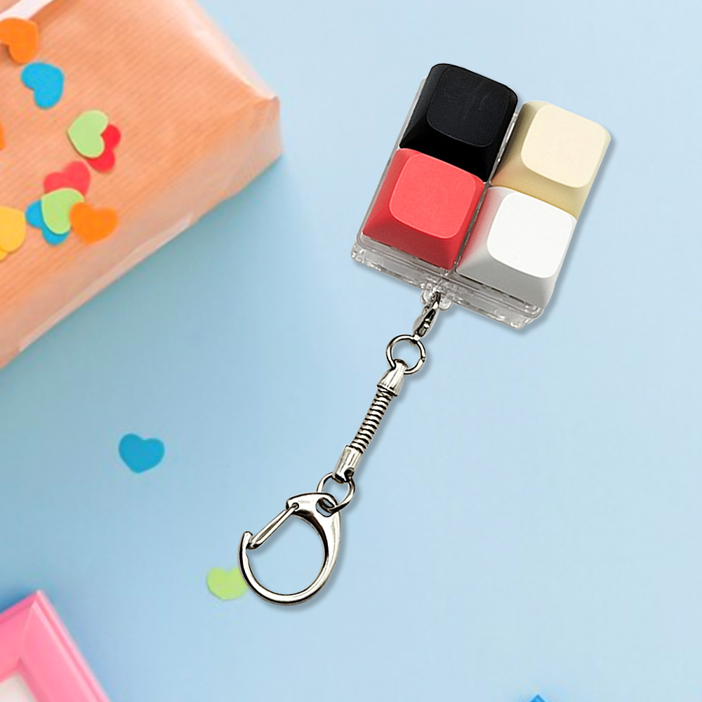 Personalized Fingertip Decompression Keyboard Style Customized Keychains