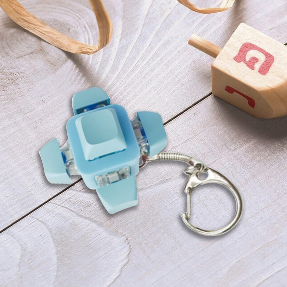 Personalized Promo Keyboard LED Luminous Custom Keychains with Logo