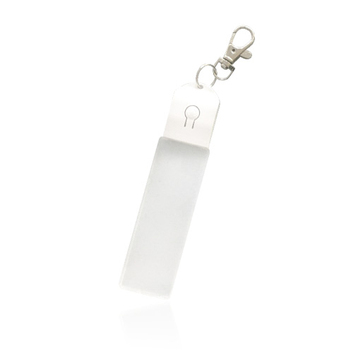 Promo Rectangular LED Light Flashing Acrylic Keychains with Logo