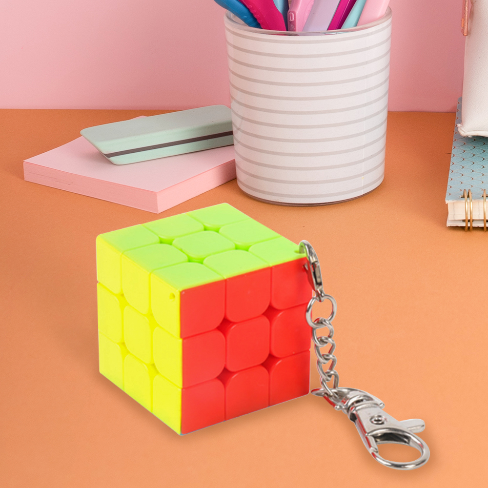 Puzzle Three-level Rubik's Cube Customized Logo Keychains