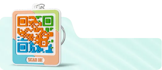 PVC QR Code Keychains PVC QR Code Keychains