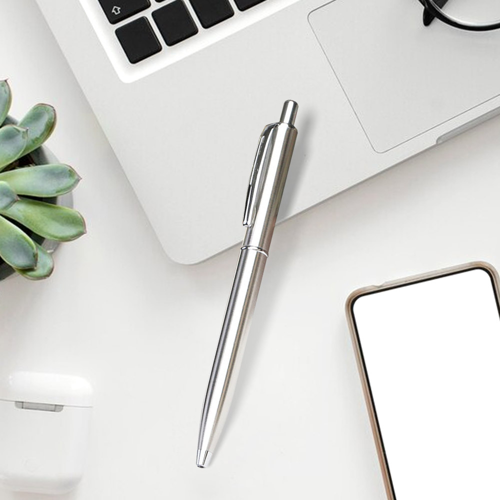 Personalize Metal Full Steel Handle Hexagonal Ballpoint Pen