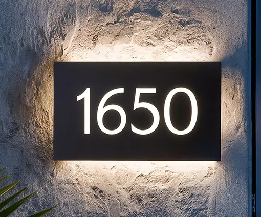 Backlit Illuminated Sign