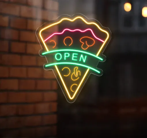 window decoration neon open sign