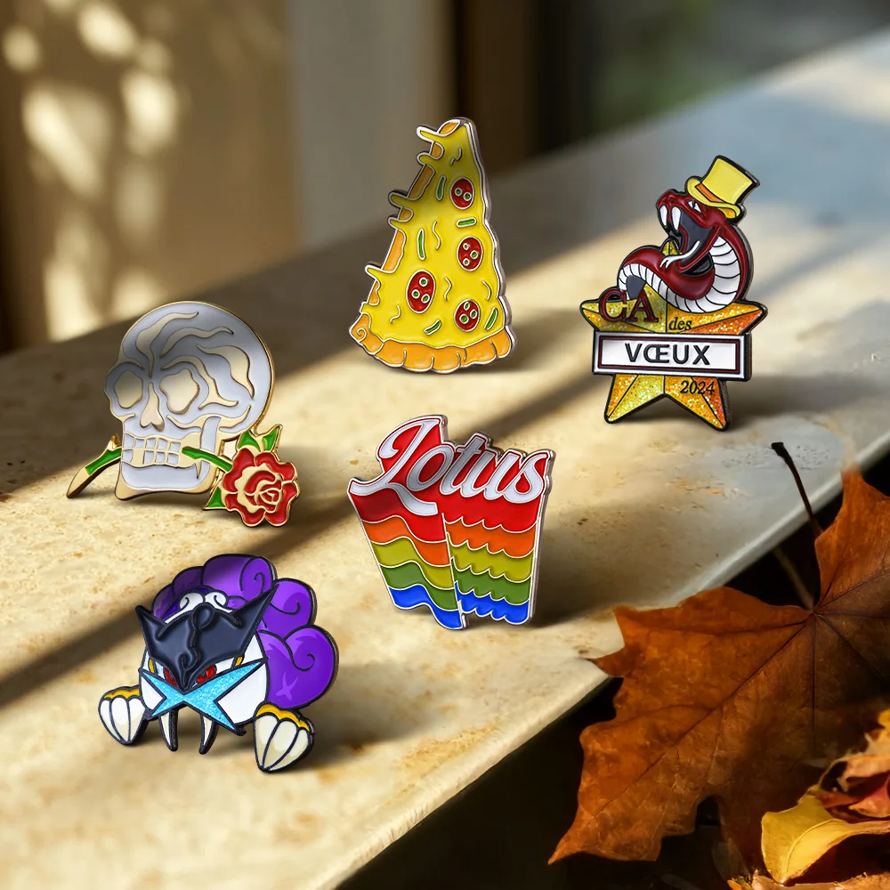 Colorful Enamel Pin Badges For Cool Design