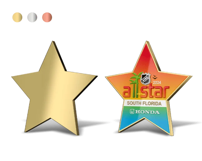 Star Shape Custom Pins Star Shape Custom Pins