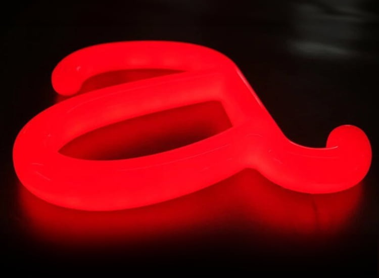 red neon signs