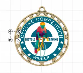 Cycling Competition Custom Medals
