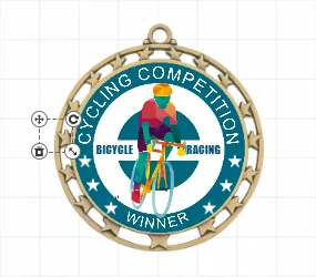 Cycling Competition Custom Medals
