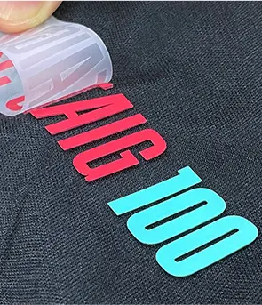 letter 3d silicone patches