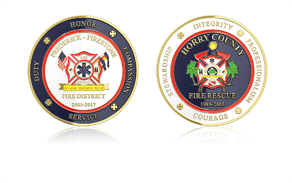 Frederick Fire District Challenge Coins