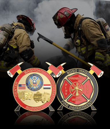 Wildland Firefighter challenge Coins