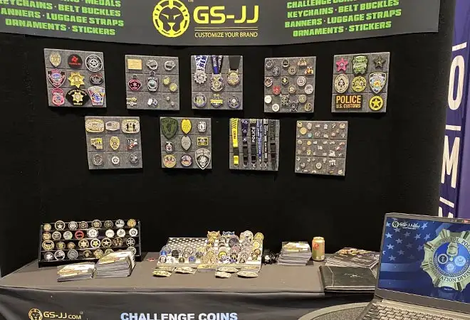 Layout plan of the police coins exhibition