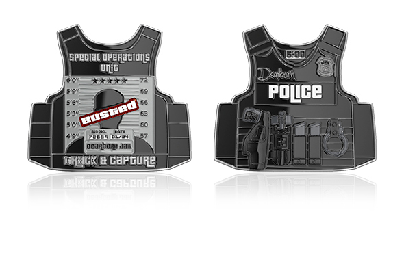 Bulletproof Vest Police Challenge Coins