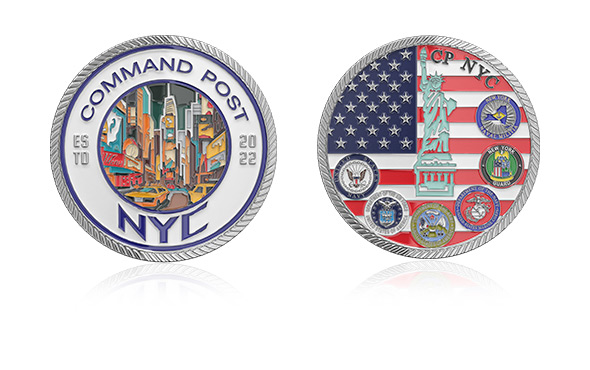 Custom NYC Police Challenge Coins