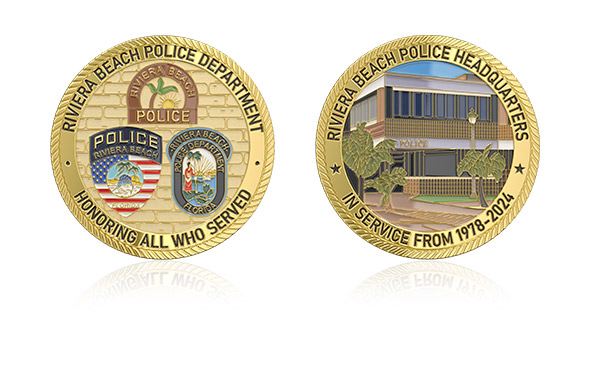 Custom Police Department Challenge Coins