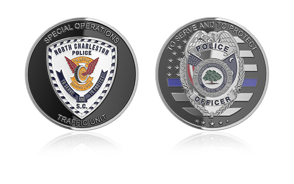 Custom Police Officer Challenge Coins