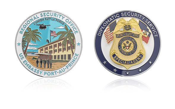 Custom Security Office Police Coins