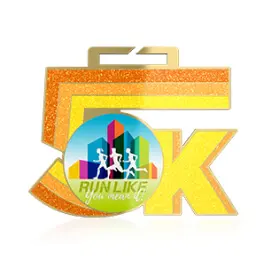 Glitter 5K Model Medals Glitter 5K Model Medals