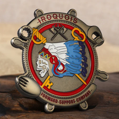 Iroquois Company 1-23 IN Army Challenge Coins