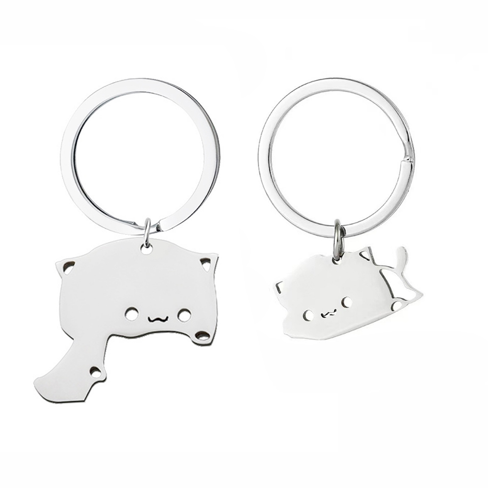 Cute Cats Couple Keychains5