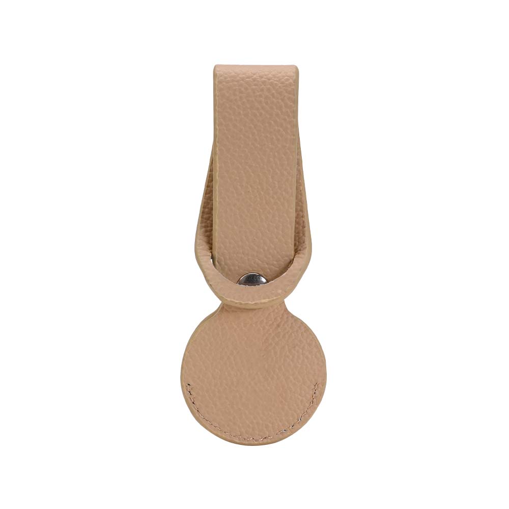Mini PU Luggage Tag with Customizable Colors Brown