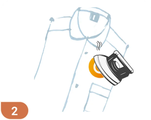 iron the front tatami fabric silicone patches