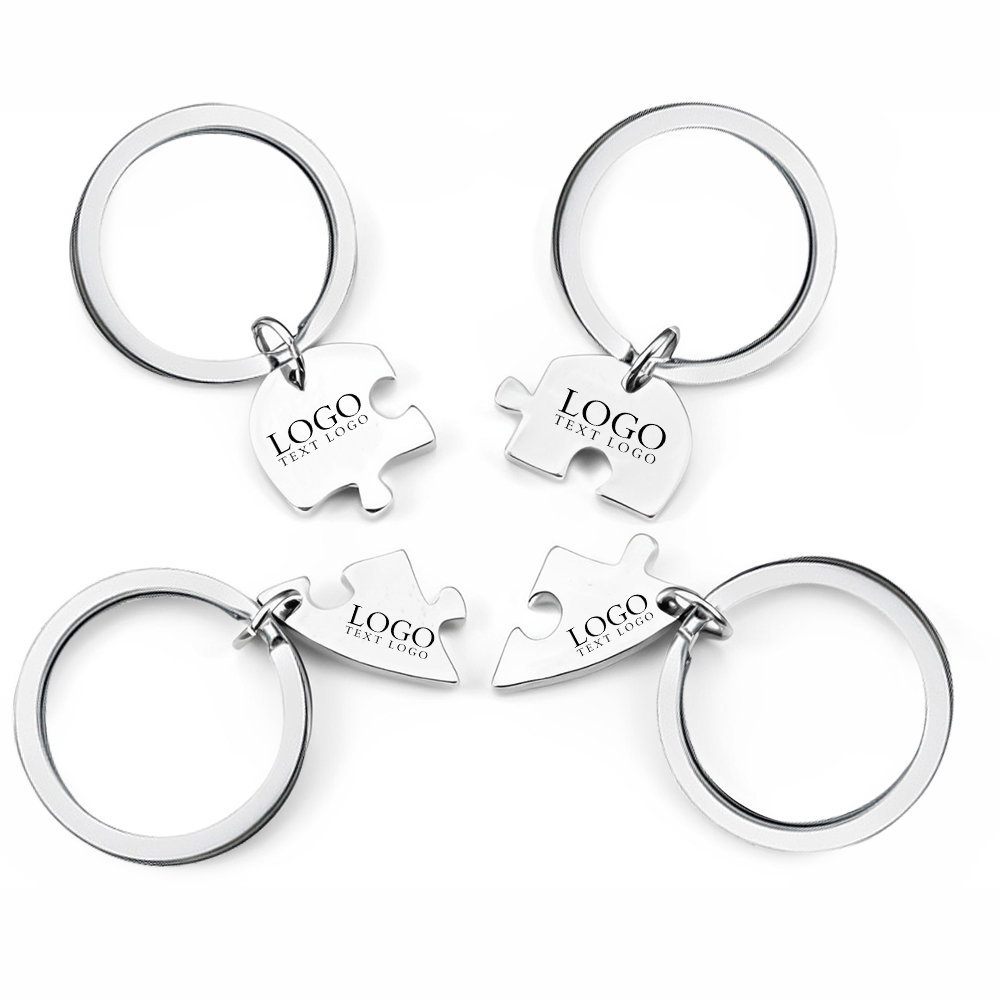 4-Piece Heart Puzzle Keychain5