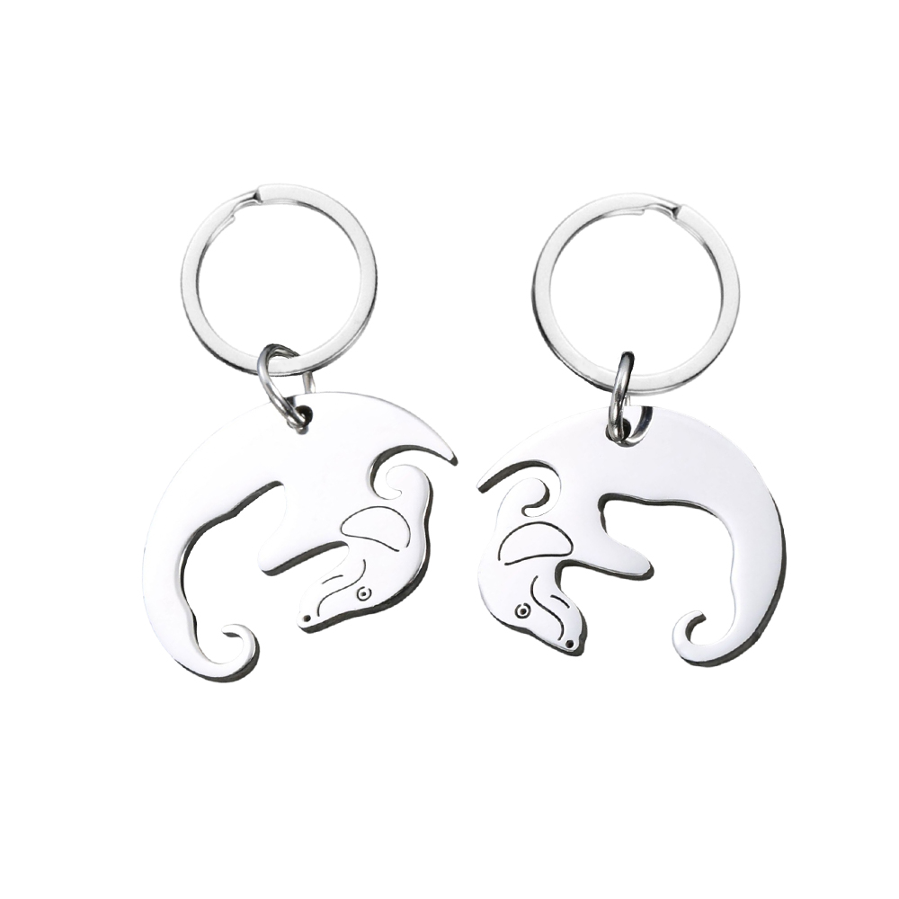 Hugging Dogs Couple Keychains2