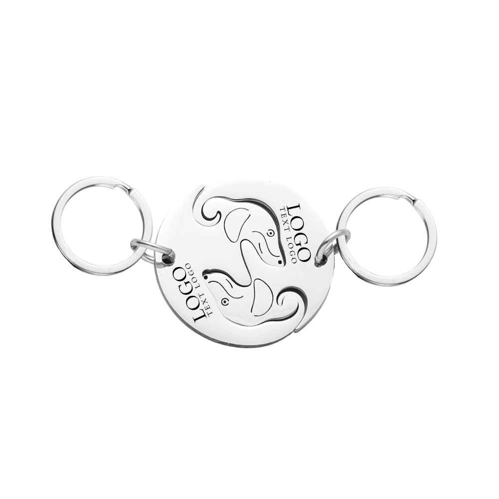 Hugging Dogs Couple Keychains5