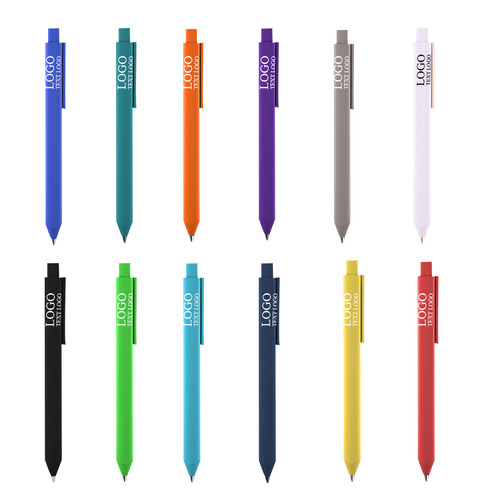 Promo Triangular Grip Frosted Shell Ballpoint Pen sum
