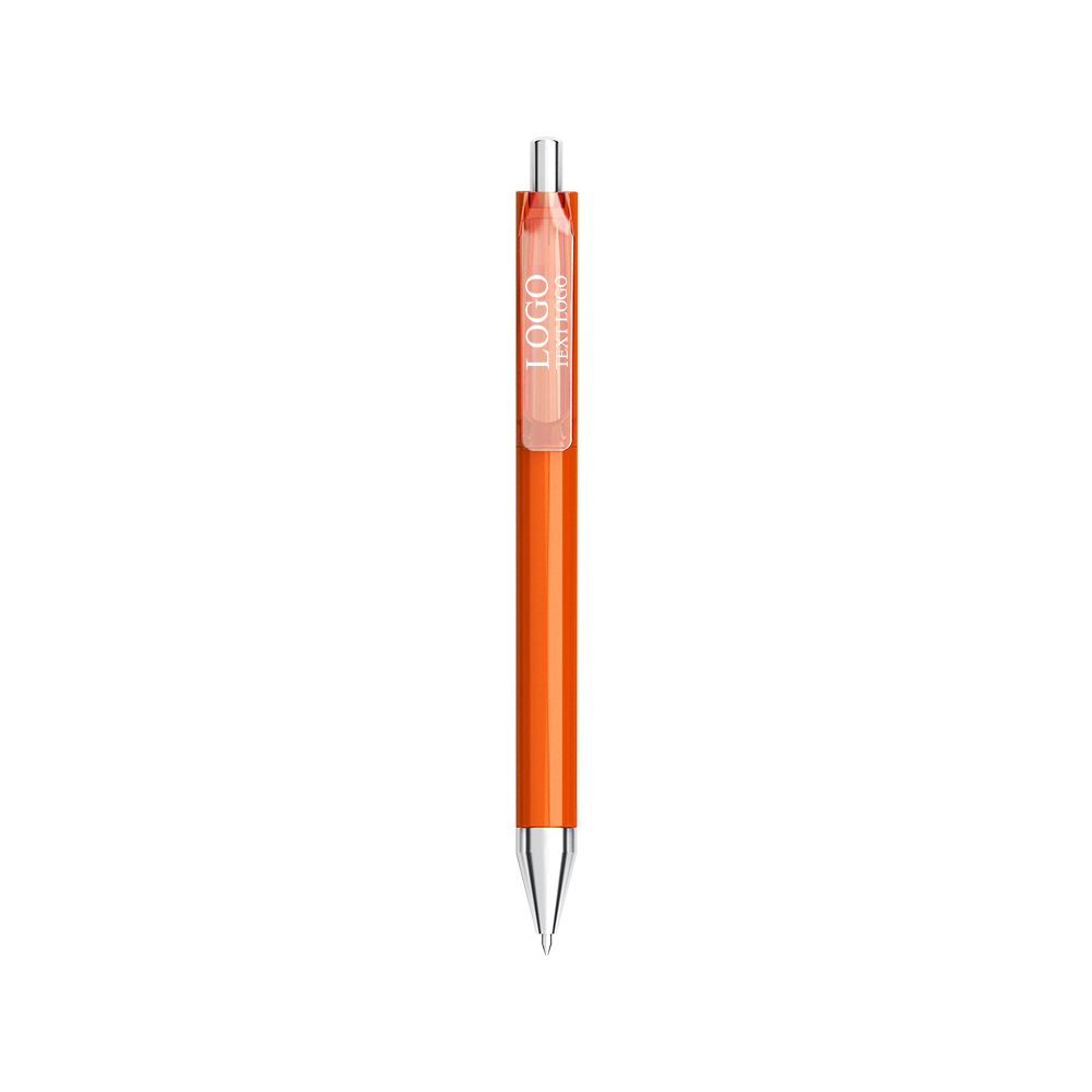 Free Customizable Wide Clip Ballpoint Pen with Multiple Colors with logo