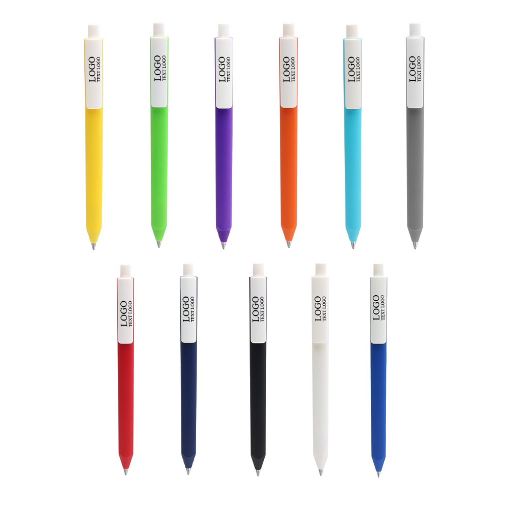 Promo Custom Morandi Color Series White Clip Gel Pens sum