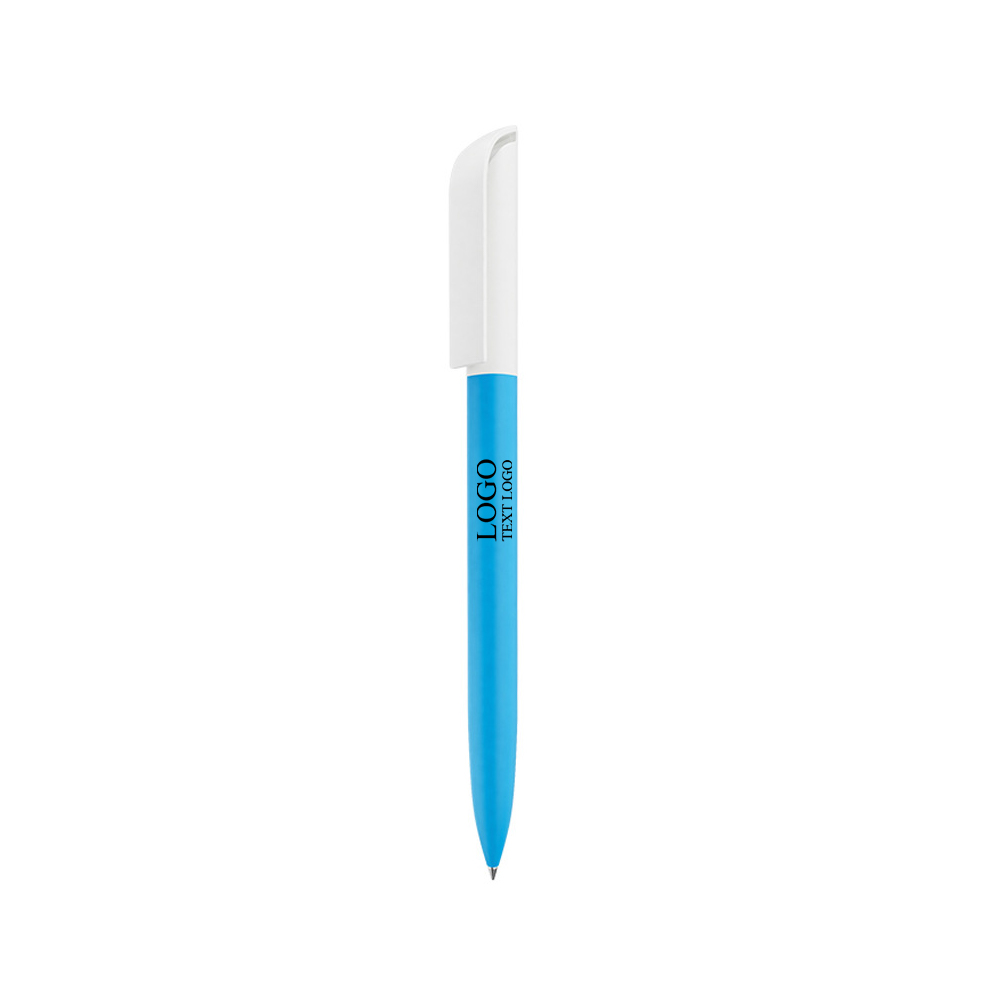 Twist out Gel Pen - Customizable plastic housing withlogo blue