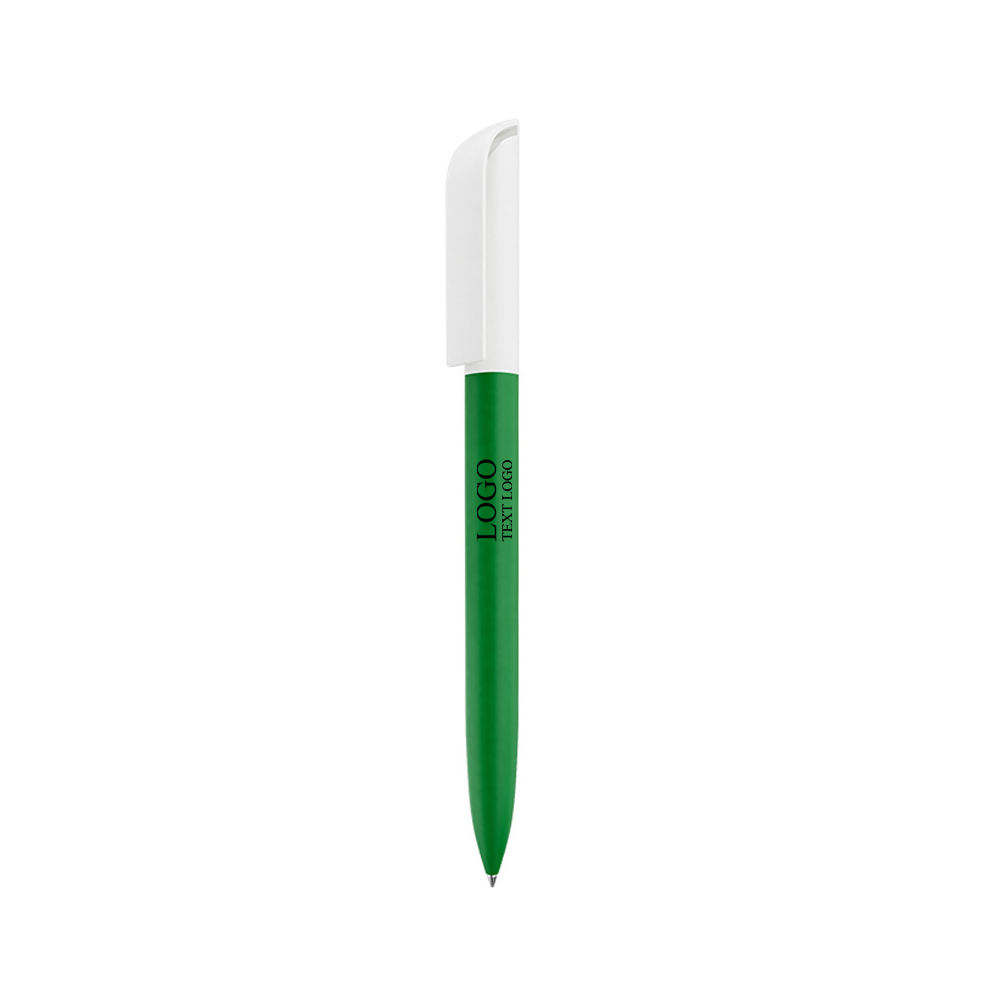 Twist out Gel Pen - Customizable plastic housing withlogo green