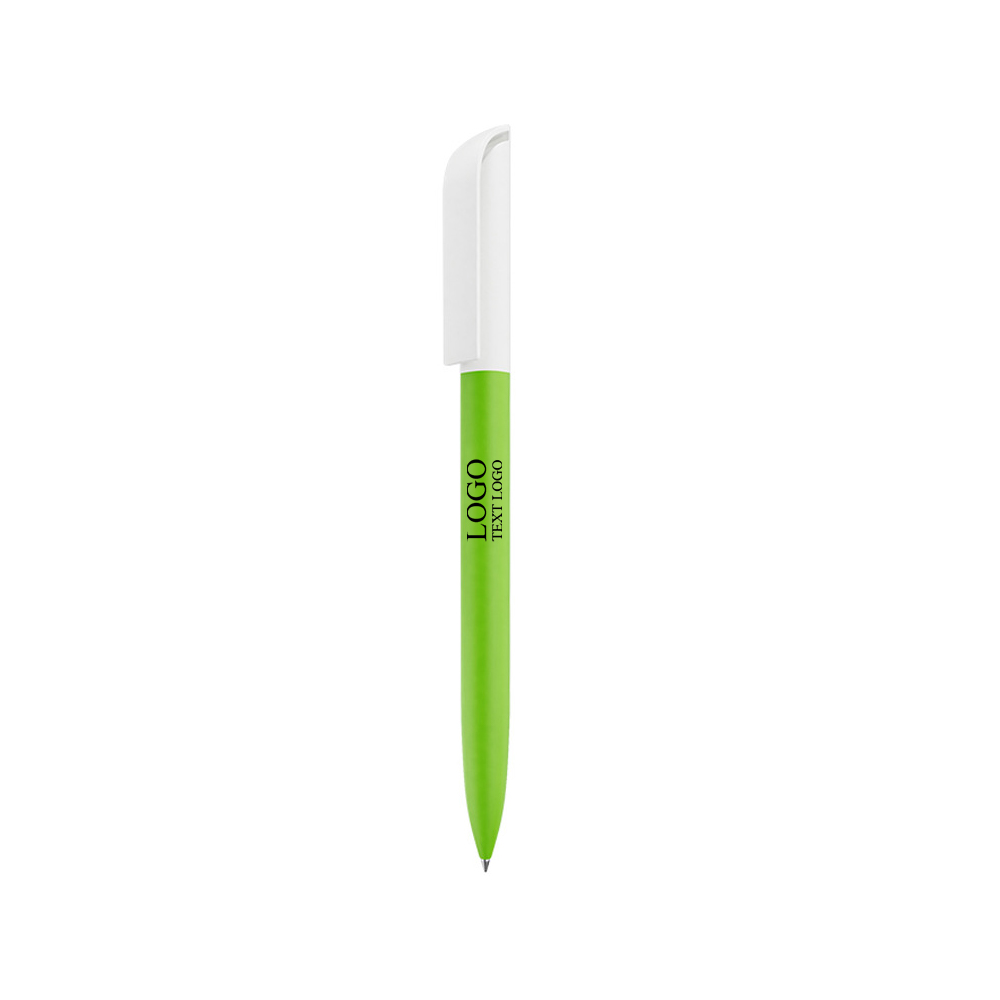 Twist out Gel Pen - Customizable plastic housing withlogo light green