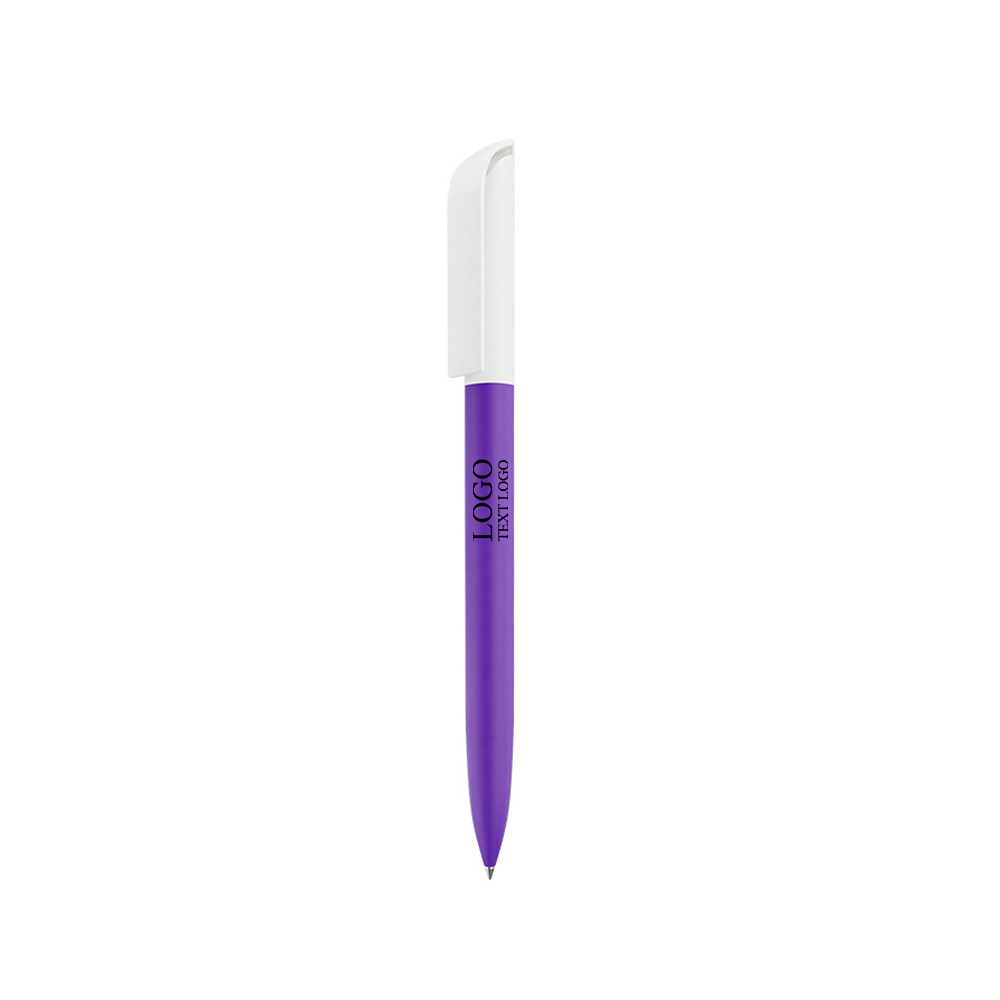 Twist out Gel Pen - Customizable plastic housing withlogo purple