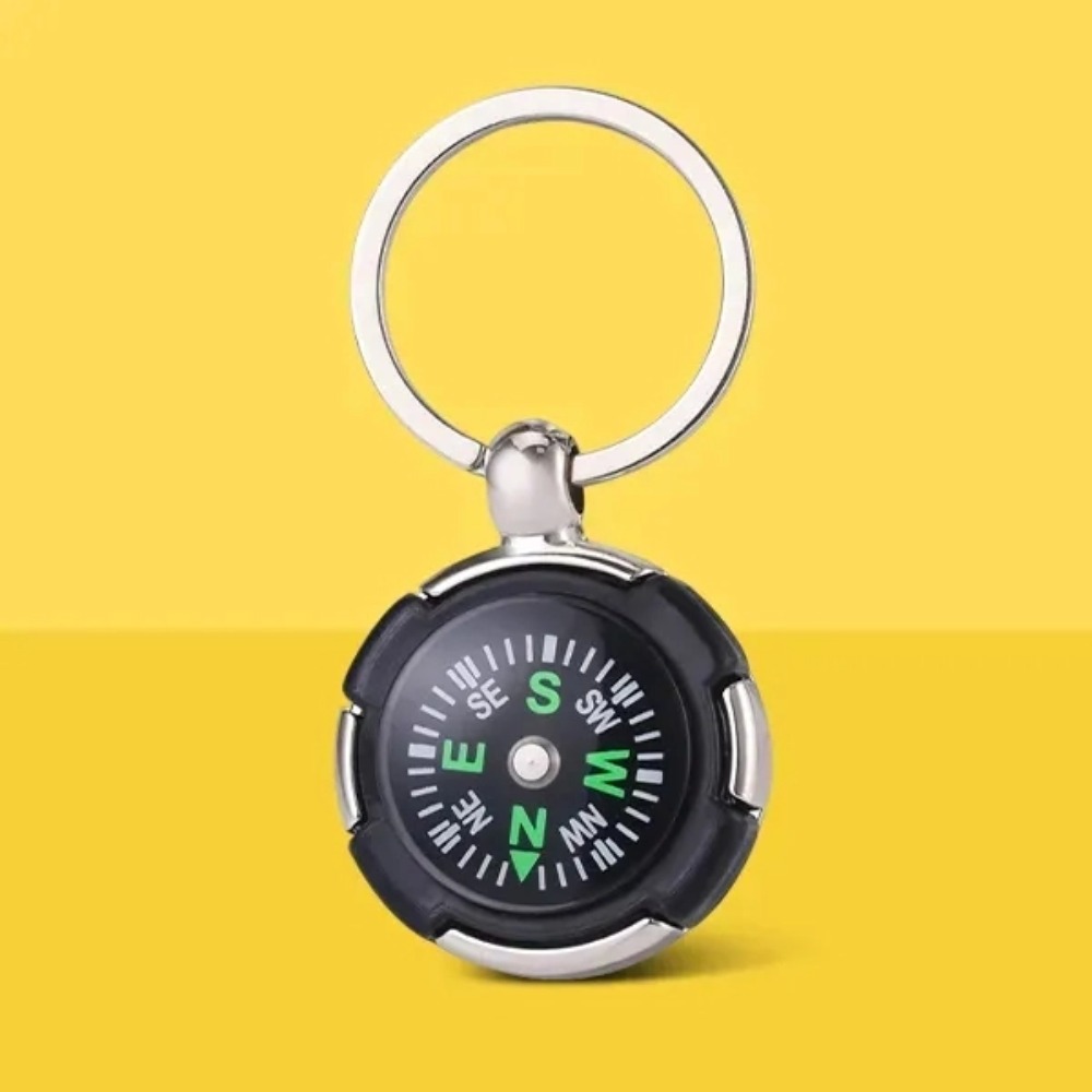 Promo Mini Compass Keychain With Logo