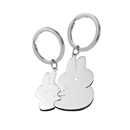 Cute Bunny Couples Keychains1