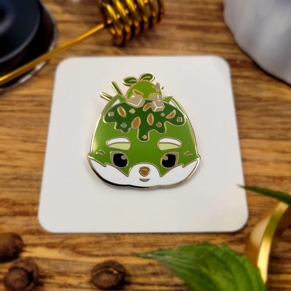 Matcha Bingsu - Hard Enamel Pin Matcha Bingsu - Hard Enamel Pin