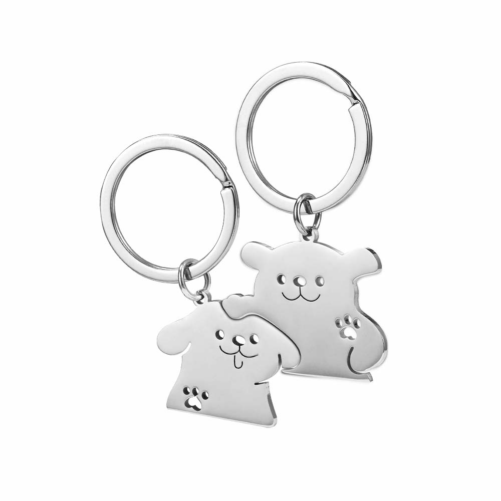 Cute Dogs Couples Keychains3