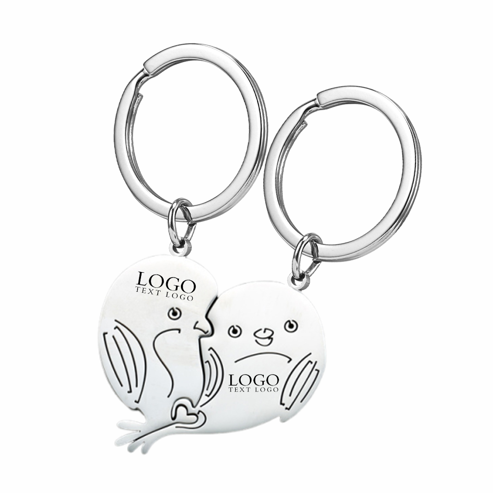 Dolphin Couple Keychains - Heart-Shaped Design3