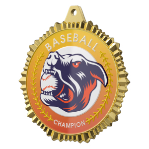 Baseball Champion Beast Theme Medal