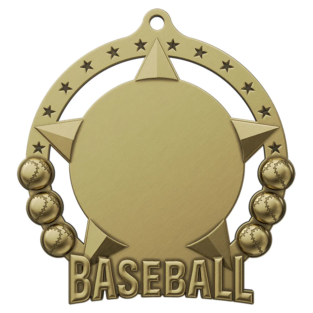 Baseball League Classic Bronze Medal antique gold Baseball League Classic Bronze Medal antique gold
