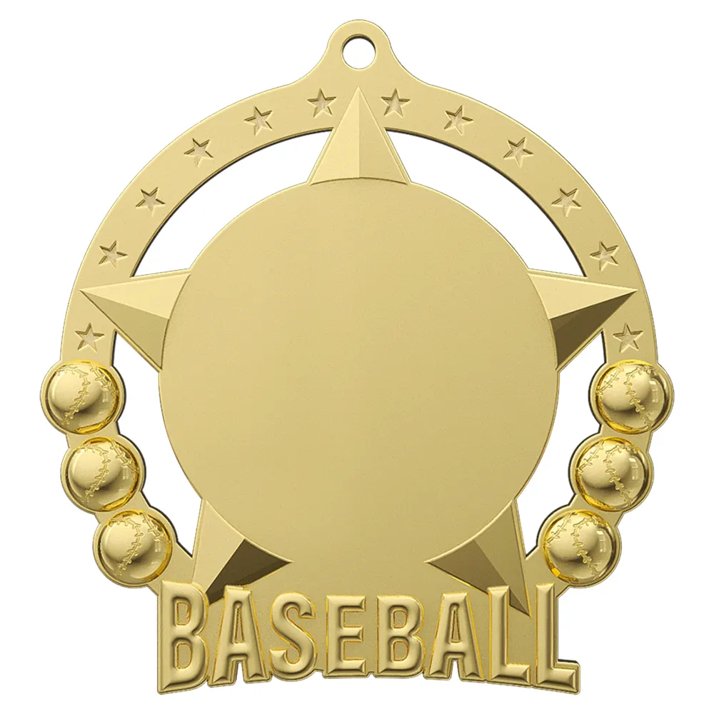 Baseball League Classic Bronze Medal shiny gold Baseball League Classic Bronze Medal shiny gold