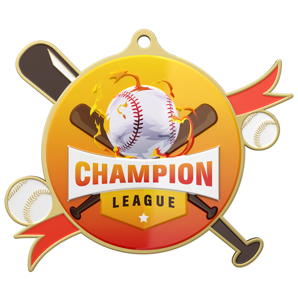 Champions League Baseball Medals front