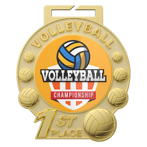 1st Place Volleyball Medal