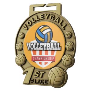 1st Place Volleyball Medal