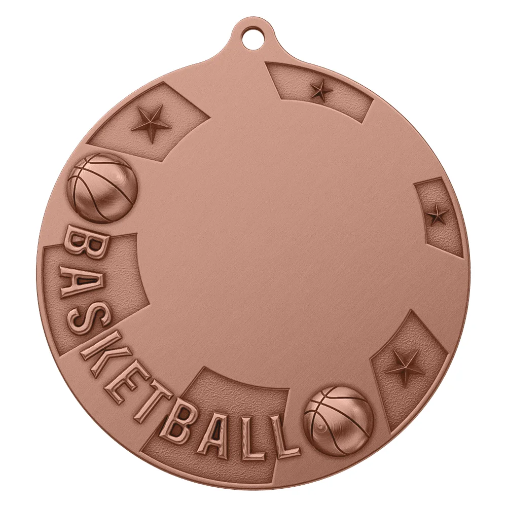 Basketball Championship Medal antique copper